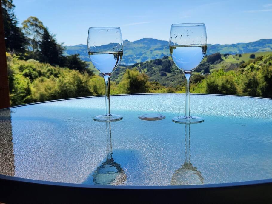 Glenwood Akaroa Bush Retreat - Kanuka Hut מראה חיצוני תמונה